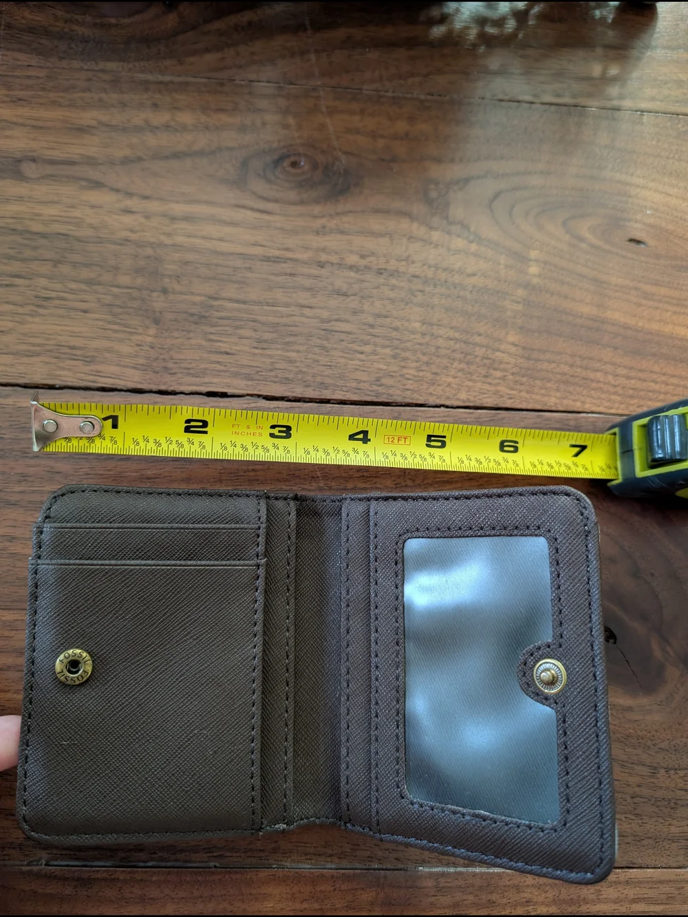 Fossil Small Bird Print Bifold Wallet - Light Blue